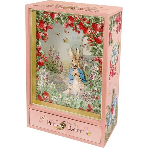 KYAOAYO-Peter Rabbit. - Grande Boite A Musique Bois Traditionnelle Pierre Lapin Fra s Rose - Boite Musicale - Boite A Musique Fille Garçon Bebe Enfant - Cadeau Bapteme Naissance