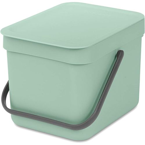 KYAOAYO-Sort & Go 6L - Composteur Cuisine - Poignée De Transport - Petite Poubelle Compost De Table, Comptoir Ou Sous La Cuisine - Jade Vert - 20 X 25 X 18 Cm