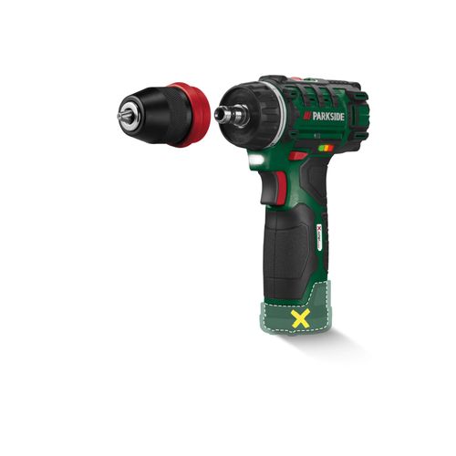 PARKSIDE® Perceuse-visseuse sans fil PBSA 12 E4, 12 V