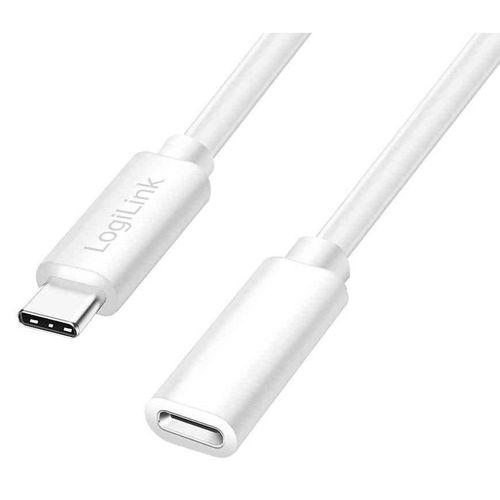 LogiLink Rallonge USB 2.0, 1 m, blanc