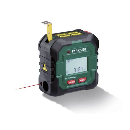 PARKSIDE® Télémètre laser sans fil avec mètre ruban PLMB 4 C2, 50 m