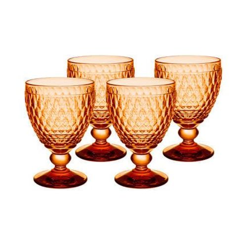 Villeroy & Boch - Boston Apricot Verre À Vin Rouge 4 Pièces - Orange