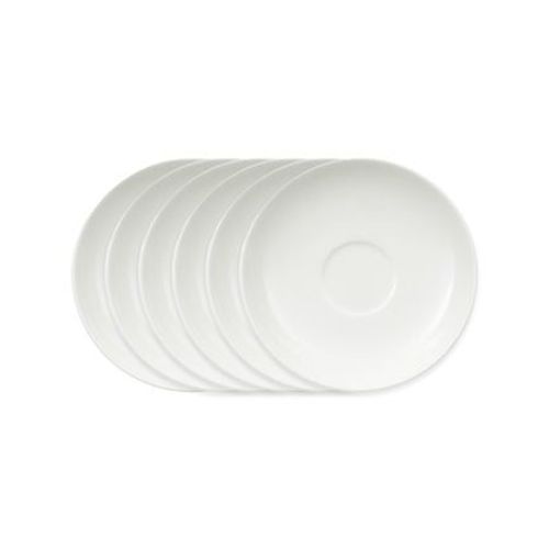 Villeroy & Boch - Royal Sous-Tasse À Expresso 6 Pièces - Blanc