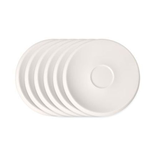 Villeroy & Boch - Newmoon Sous-Tasse À Café 6 Pièces - Blanc