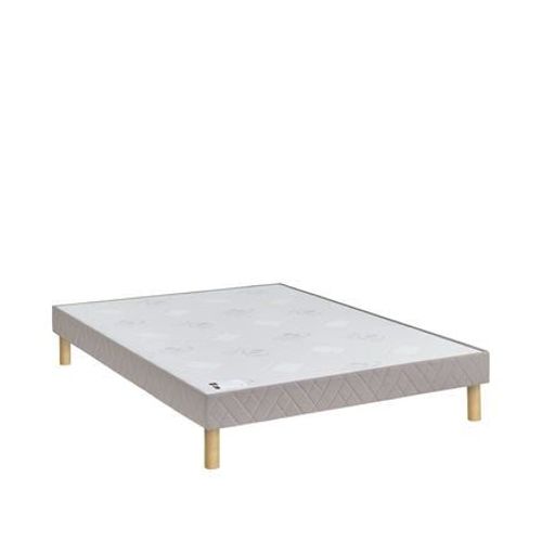 Epeda - Bomba Ferme - Sommier Tapissier 140x190cm - Gris