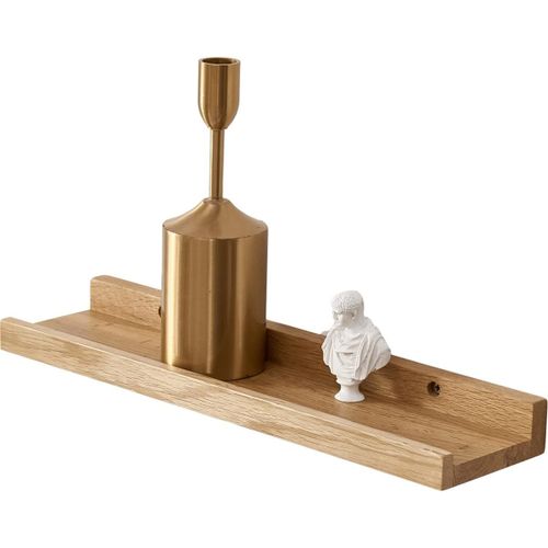 Kyaoayo-Étagère Murale, 30cm Étagère Flottante En Bois De Chêne Massif, Rustique Etagere Bois Pour Salon, Cuisine, Chambre, Salle De Bain