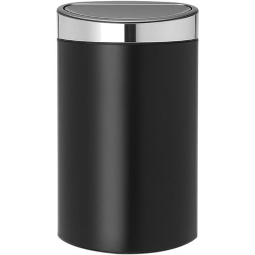 KYAOAYO-114847 Touch Bin Poubelle Avec Seau Intérieur Acier Inoxydable Noir Mat 43,5 X 30,2 X 72,7 Cm