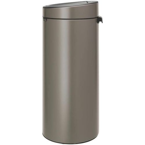 KYAOAYO-Poubelle Touch Bin Unie New, 30L - Acier Inoxydable Platinium