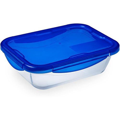 Kyaoayo-Cook & Go - Boîte Rectangulaire En Verre Avec Couvercle Hermétique Et Étanche Ø 24 Cm - Cuisinez Au Four, Conservez Et Emportez