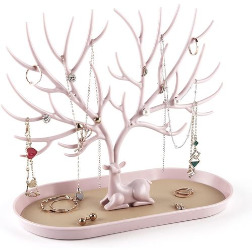Kyaoayo-Présentoir À Bijoux En Forme De Bois De Cerf - Organisateur À Suspendre Pour Bagues, Boucles D'oreilles, Colliers Et Bracelets
