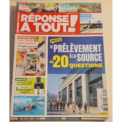 Réponse À Tout - 341 - Novembre 2018