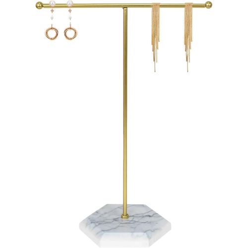 Kyaoayo-Présentoir À Bijoux En Métal - Porte Collier, Chaîne, Bijoux Pour Colliers, Bracelets, Boucles D'oreilles, Bagues, Montres - Or
