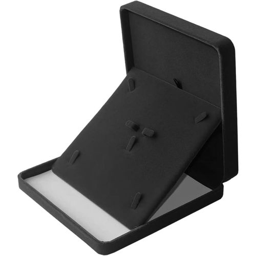 Kyaoayo-Velours Bijoux Ensemble Boîte, Coffret Cadeau En Velours Cadeau Pendentif Boîte Ensemble De Bijoux En Velours Pelucheux Pour Bijoux Pendentif Boîte D'emballage (Noir)