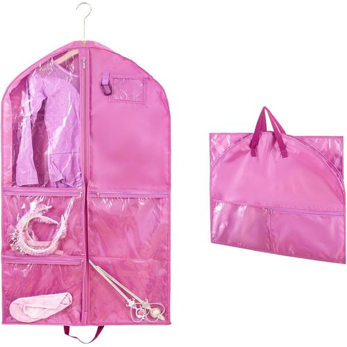 Kyaoayo-Housse Vetements À Suspendre,Housse Vetement Avec Plusieurs Poches Pour Enfants Et Adultes,Housse De Protection Pour Vêtements Imperméables Avec Zip Pour Danseurs Chem Costumes Clothes(100x60