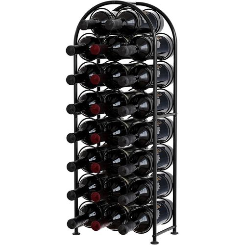 Kyaoayo-Métal 23 Bouteilles Étagère À Vin Casier À Bouteilles Range Bouteille Porte Bouteille Vin Rangement Bouteille De Vin,Noir