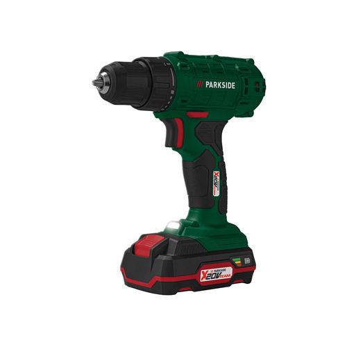 PARKSIDE Perceuse-visseuse sans fil avec batterie et chargeur PBSA 20-Li A1, 20 V