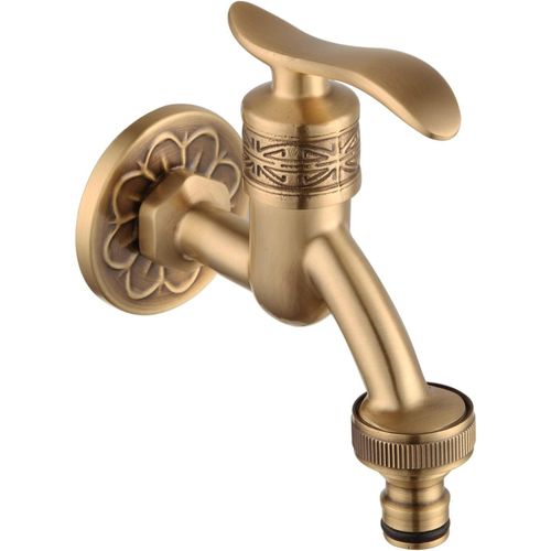 Robinet mural r¿¿tro en laiton pour machine ¿¿ laver, serpilli¿¿re pour piscine, jardin