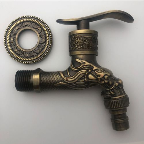1 pi¿¿ce (Bronze) Robinet de salle de bain int¿¿rieur Robinet mural sculpt¿¿ Installation Robinet d¿¿coratif vintage Robinet de jardin ext¿¿rieur Machine ¿¿ laver Vadrouille