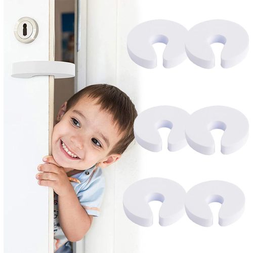 Bloc Porte Securite Bebe, 6 Pcs Bloque Porte B¿¿B¿¿, Cale Anti Pince Doigt Pour Fenetre S¿¿Curit¿¿, Amortisseur Stop-Porte Mousse Enfant, Anti Pincement Animaux Protection, R¿¿Duire Les Bruits