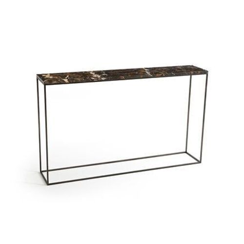 Am.Pm - Console Marbre Ambré/Métal Acier L125 Cm Ambrette  - Gris
