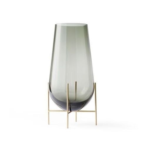 Vase Échasse - verre fumé - S - Taille unique