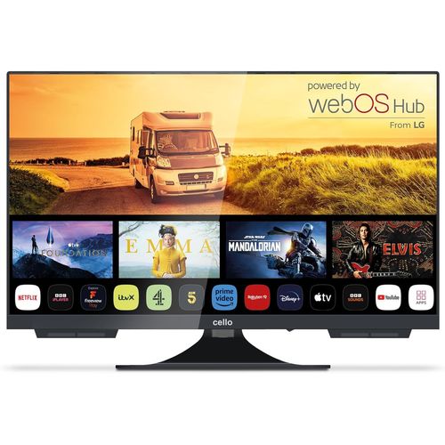 KYAOAYO-C2224Ws Trav 22" Zoll Smart Full Hd 12V Camping Re Tv Rahmenlos Triple Tuner Bluetooth Webos By Lg Pitch Perfect Lautsprecher Wohnmobil Lkw Boot 2024