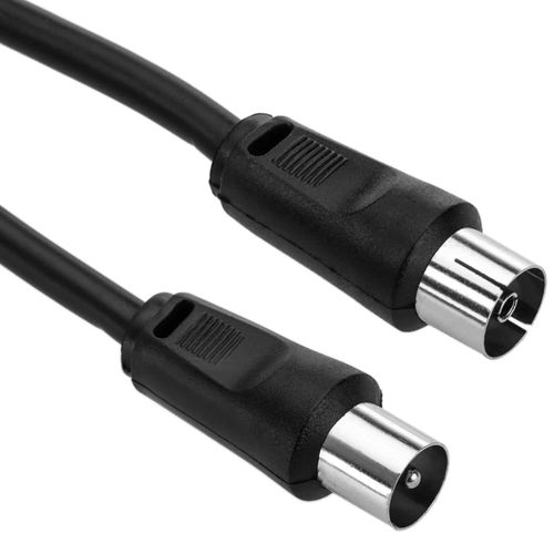 KYAOAYO-Câble Antenne Tv Mâle Femelle Coaxial, Droit Pour Décodeur, Hdtv, Dvb-T2/C/S, Radio, 75 Ohm, Noir, 2,5 Mètres