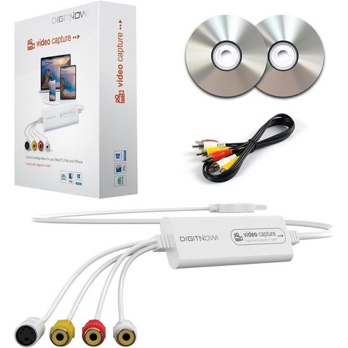 KYAOAYO-Convertisseur Vhs Vers Numérique, Carte De Capture Vidéo Usb, Conversion Vhs/Vcr/Hi8/Mini Dv En Dvd/Fichiers Numériques, Compatible Caméscope, Magnétoscope, Pc, Tv - Windows & Mac