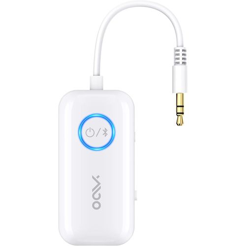 KYAOAYO-Adaptateur Bluetooth 5.3 Hifi, Émetteur Récepteur Bluetooth 2 En 1 Avec Aptx Hd/Aptx-Ll, Double Connexion/Jack 3,5 Mm, Adaptateur Jack Bluetooth Pour Tv/Avion/Téléphone/Écouteurs Bluetooth