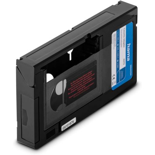 KYAOAYO-Adaptateur Cassette Vhs-C/Vhs (Convertisseur Vidéo Vhs C Vers Vhs, Cassette Adaptatrice Motorisée Pour Magnétoscope, 6 Mm, Non Compatible 8Mm/Minidv/Hi8) Noir