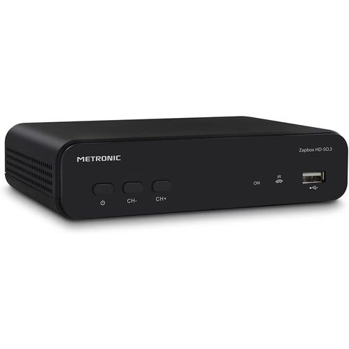 KYAOAYO-441655 Décodeur Tnt Full Hd Zapbox Hd-So.4 Avec Port Usb - Récépteur Enregistreur Chaines Gratuites - Port Usb, Hdmi, Ethernet, Péritel- Télécommande - Noir