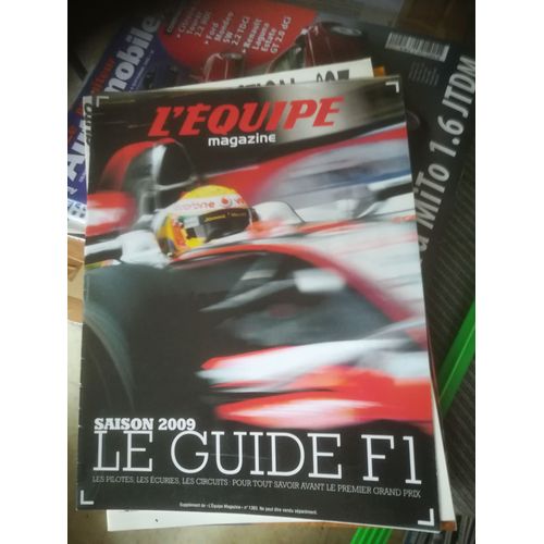 Supplement L'Equipe Magazine 1393 De 2009 Guide F1