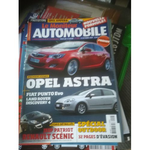 Le Moniteur 1456 De 2009 Opel Astra,Fiat Punto Evo,Land Discovery 4 Tdv6,Scenic 2.0 Dci 150a,Jeep Patriot 2.0 Crd,Opel Ampera,Dakar,Porsche 911 Safari
