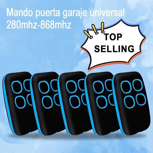1-10pcs ROPER GO MINI Télécommande de porte de garage 433.92MHz ROPER NEO Émetteur portable-5pcs Bleu