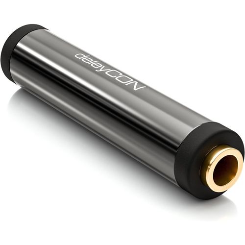 KYAOAYO-Adaptateur Jack Audio Stéréo - Jack Femelle 3,5Mm To Jack Femelle 3,5Mm - Noir
