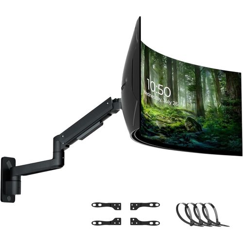 KYAOAYO-17-49 Pouces Support Mural Ecran Pc Ultra-Large De Écran Pc Moniteur, Support Ecran Pc Mural À Mouvement Complet, Support Mural Pour Moniteur, Capacité De Charge 2-20Kg, Vesa 75/100/200Mm