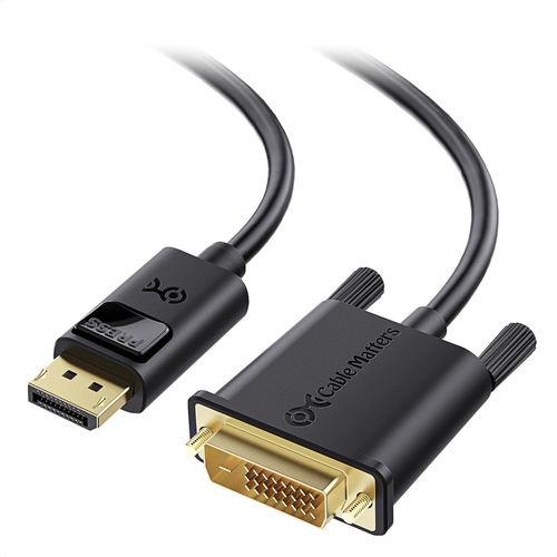 KYAOAYO-Cable Displayport Vers Dvi, 1.8M Dp Vers Dvi-D Mâle À Mâle Cordon Plaqué Or Pour Lenovo, Dell, , Asus Et Autres Marques