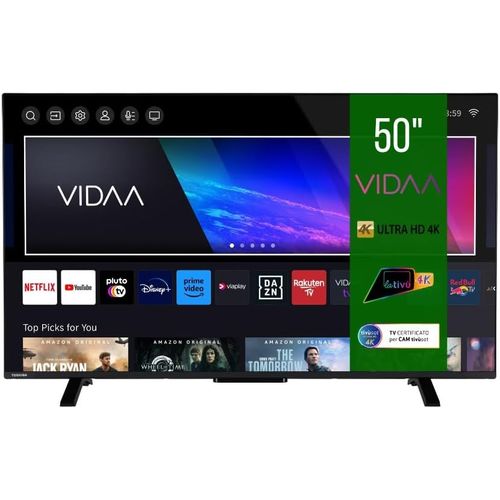 KYAOAYO-Smart Vidaa Tv 50"" Ultra Hd 50Uv2363Da Tv 4K 50 Pouces, Tv Led Compatible Avec Alexa, Dvb-T2, Technologie Led, Dolby Vision Hdr10, Hdmi 2.1