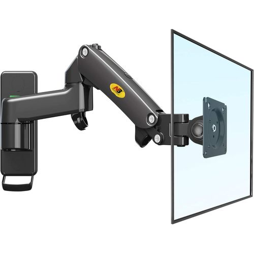 KYAOAYO-Support Ecrans Pc/Tv Bras Ecran Pour 17-35 Pouces, Réglable En Hauteur Montage Mural Bras De Moniteur 12 Kg, Vesa 75/100Mm