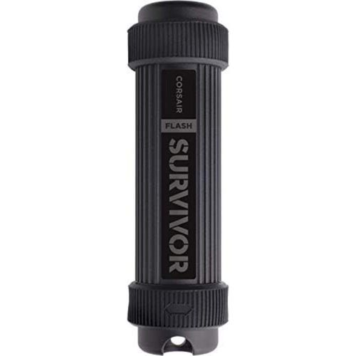 KYAOAYO-Flash Survivor Stealth, 1To Clé Usb 3.0 (Boîtier En Aluminium Anodisé, Extrême Durabilité, Joint D`Étanchéité Epdm, Étanche Jusqu`À 200 Mètres, Collier Amortisseur Moulé - Noir