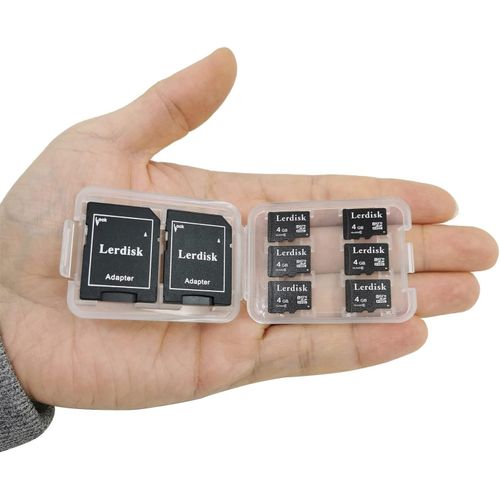 KYAOAYO-Lot De 6 Cartes Micro Sd 4Go Classe 6 | Compatible Lecteurs Mp3, Téléphones Anciens & Appareils Sdhc | Ip65 Antichoc Et Certifié Ce (4Gox6