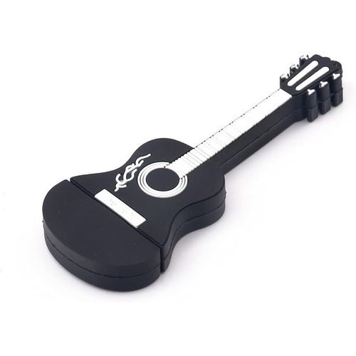 KYAOAYO-Clé Usb 2.0 32 Go En Forme De Guitare Mignonne De Dessin Animé Pour Stockage De Données (Noir