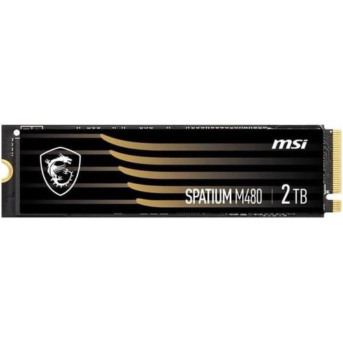 KYAOAYO-Spatium M480 Ssd 2To - Disque Ssd Interne Pcie 4.0 Nvme M.2, Lecture 7000 Mb/S & Écriture 6800 Mb/S, 3D Nand, Sécurité Des Données Intégrée, Center - Garantie 5 Ans (1400 Tbw