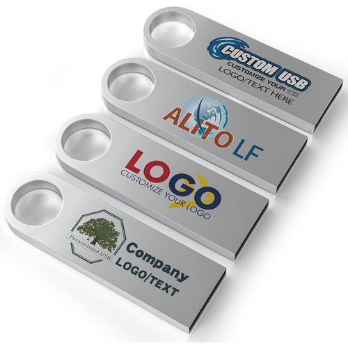 KYAOAYO-Cle Usb Personnalisable Lot De 100 Mini Clés Usb Métal Avec Texte Personnalisé, Motif, Logo D'Entrepr , Mariage, 128 Mo/ 512 Mo/1 Go/2 Go/4 Go/8 Go/16 Go/32 Go