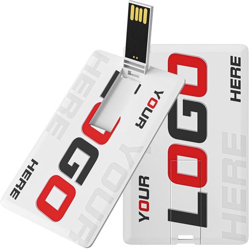KYAOAYO-Cle Usb Personnalisable 512 Mo/1 Go/ 2Go / 4Go/ 8Go /16Go / 32Go, Forme Carte Bancaire Cle Usb Personnalisé 50 Pièces, Images Imprimées, Logo, Texte