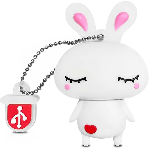 KYAOAYO-Clé Usb En Forme De Lapin Mignon 32 Go, Borlterclamp Amusante Et Mignonne Mémoire Stick Usb Flash Drive Pour Stockage De Données Externe