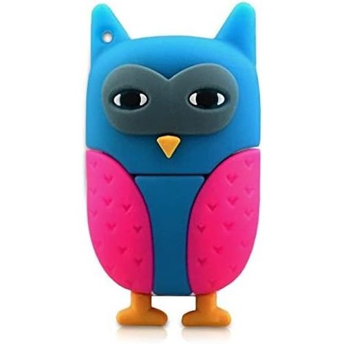 KYAOAYO-Hibou 8 Gb Usb - Owl Flash Drive - Clé 8 Go Chouette Mémoire Stick Stockage De Données - Bleu Rose