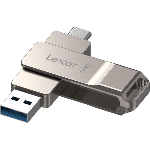 KYAOAYO-D40E 128 Go Double Clé Usb 3.2 Gen 1 Type-C Jump Drive, Clé Usb-C Flash Drive Matériau Métallique Pivotant Conception Clé Usb, Compatible Avec L'Iphone 16