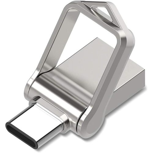 KYAOAYO-Cle Usb Type C 128 Go Clé Usb 3.0 128Gb 2 En 1 Clef Memory Stick Otg Flash Drive 128 Giga 3.1 U Disque Porte Clé Haute Vitesse Imperméable Double Pour Macbook Samsung S8/S9 Huawei P9/P10/P20