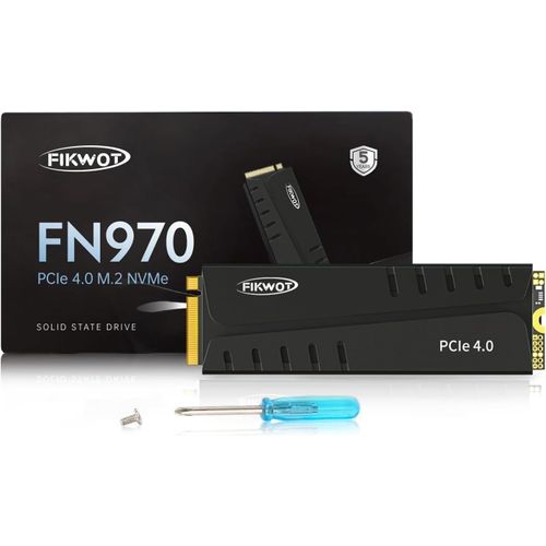 KYAOAYO-Fn970 4To M.2 2280 Pcie Gen4 X4 Nvme 1.4 Disque Ssd Interne Avec Dissipateur Thermique - Vitesse Jusqu'À 7400Mo/S, Configuration Du Cache Dram, Ssd Interne Compatible Ps5
